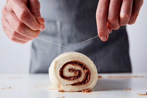 Cutting the dough